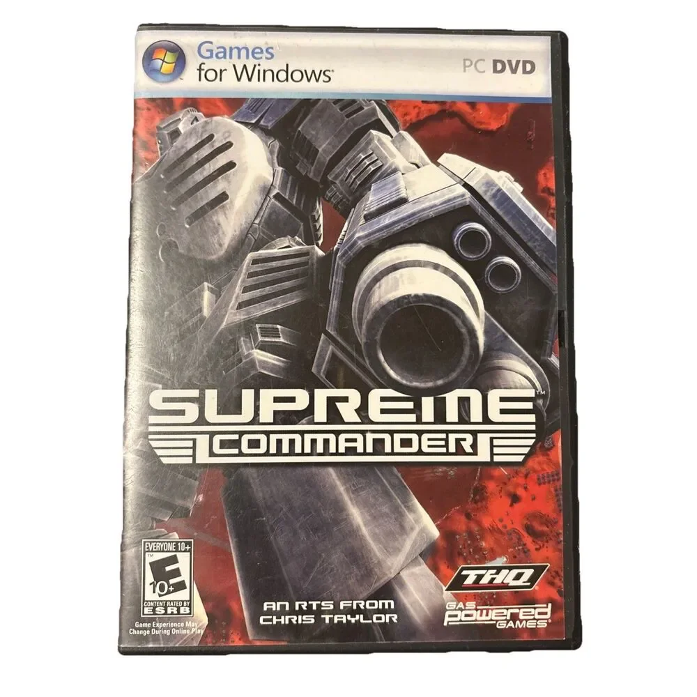 Supreme Commander Games For Windows PCDVD Disc And Manual In Original Case